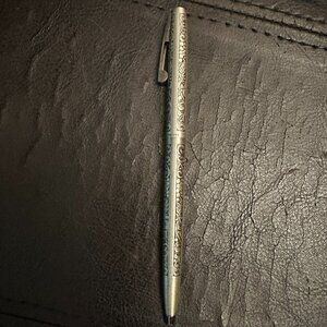 Vintage Sheaffer Sterling Silver Pen With Leaves